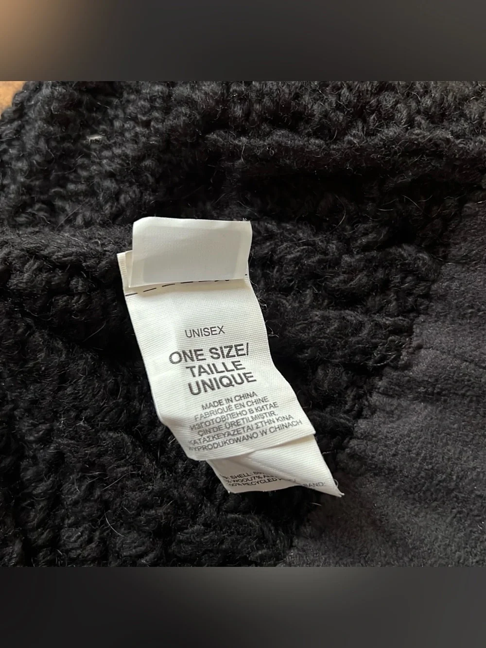 THE NORTH FACE BLACK CABLE MINNA BEANIE KNIT HAT UNISEX